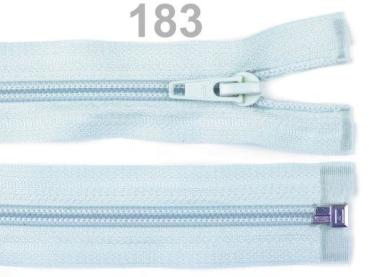 Spiralreißverschluss 5 mm, 65 cm, teilbar, Babyblau